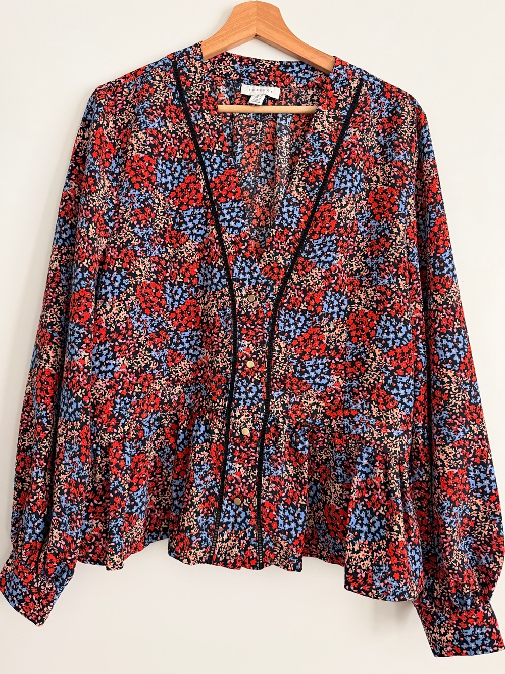 Topshop Floral Blouse